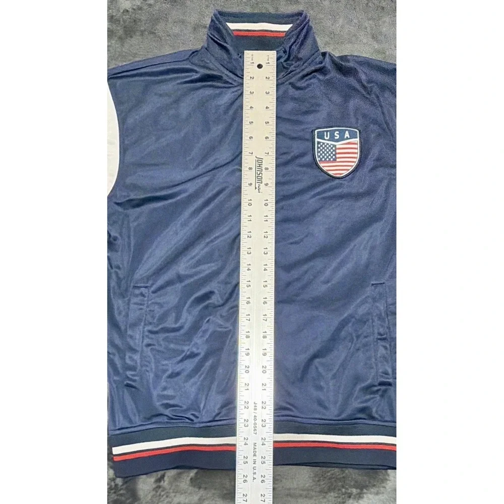 GOL Team USA Soccer Track Jacket Embroidered USA full Zip Lightweight Sz. Medium